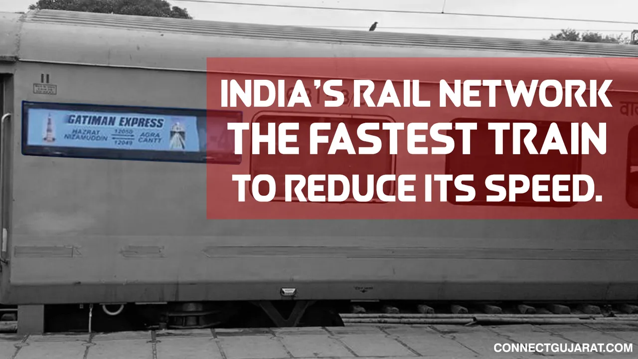 India’s rail network, the fastest train to reduce its speed