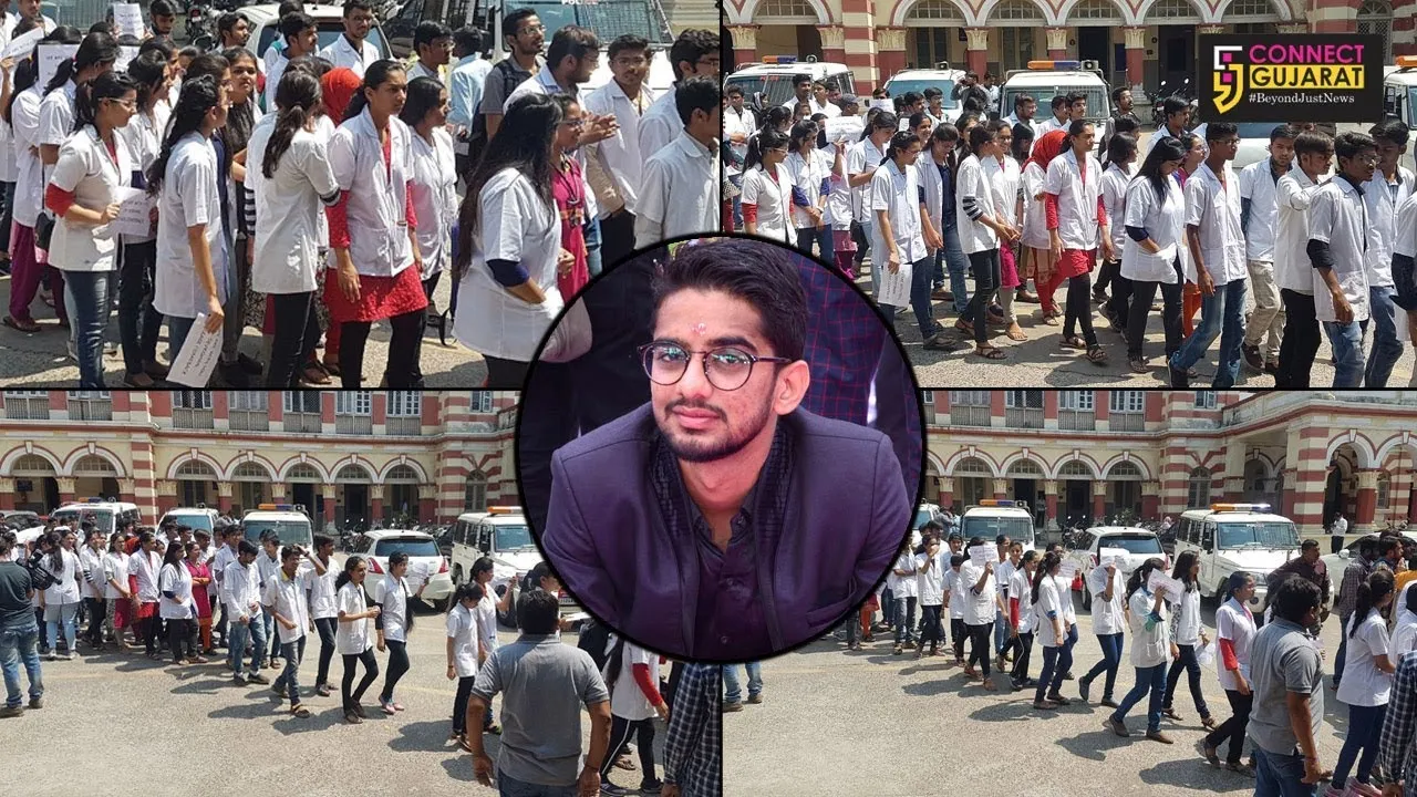 Medical students silent rally in support of missing student Devkishen Ahir