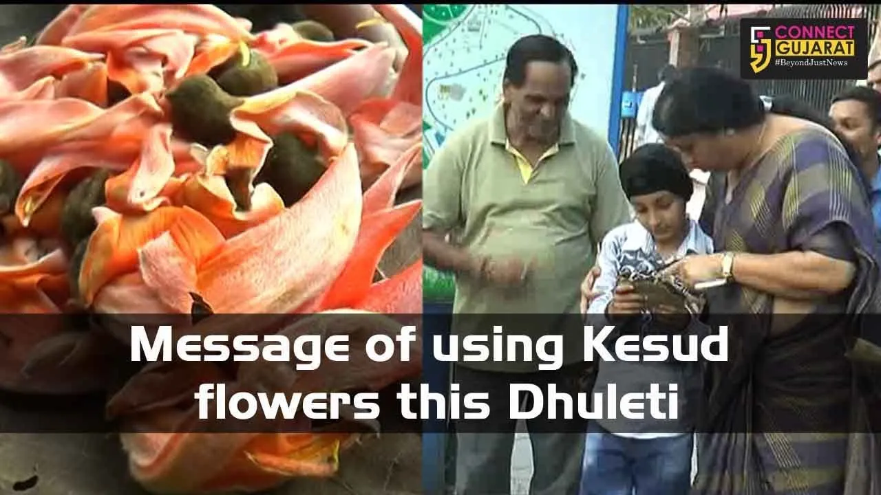 Message of using Kesud flowers this Dhuleti