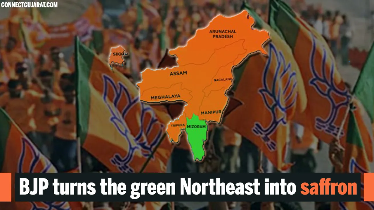 BJP turns the green Northeast into saffron