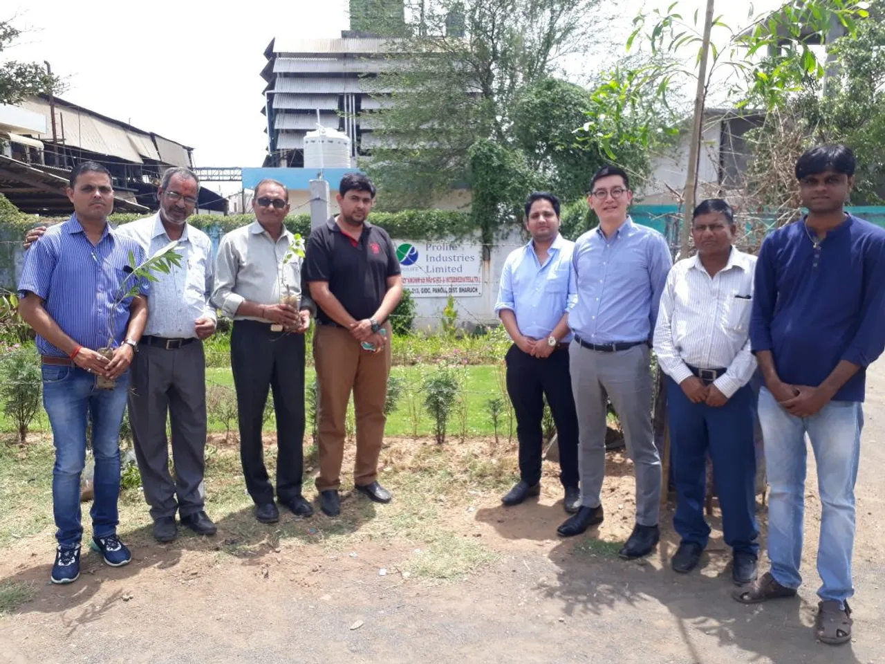 Tree plantation programme organised by Prolife Industries at Panoli