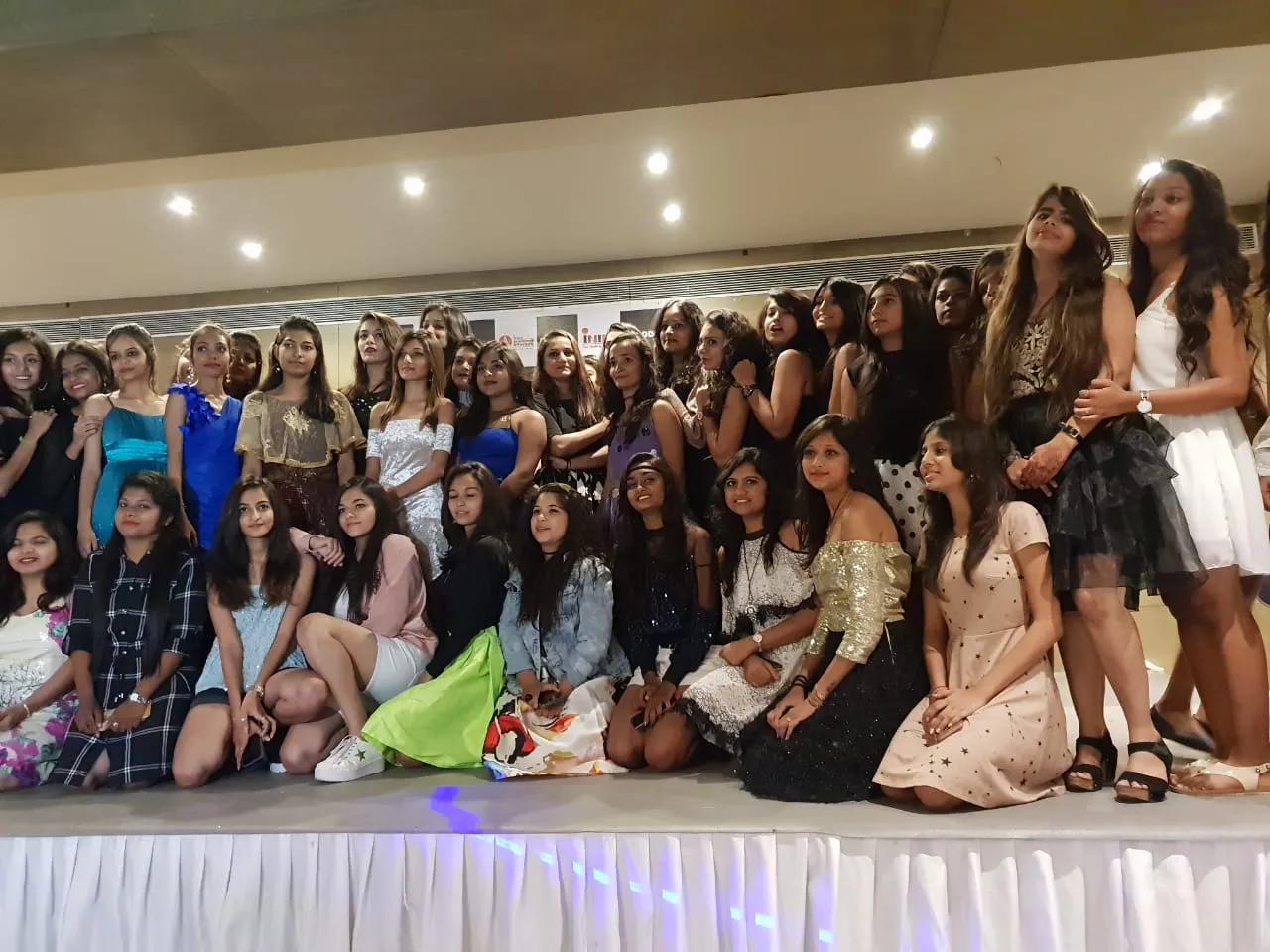 Seniors welcome freshers of INIFD Vadodara with fun and music