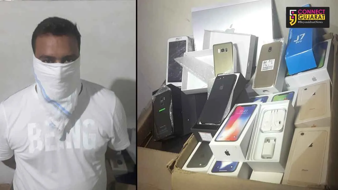 Vadodara PCB arrested one selling duplicate mobiles of Apple and Samsung