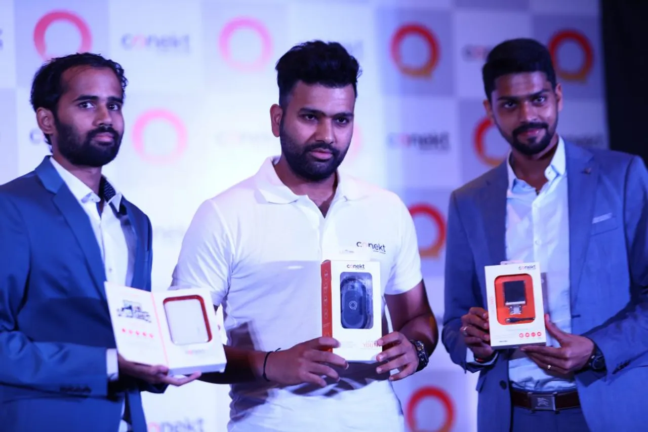 Rohit Sharma Launches Conekt Gadgets in India