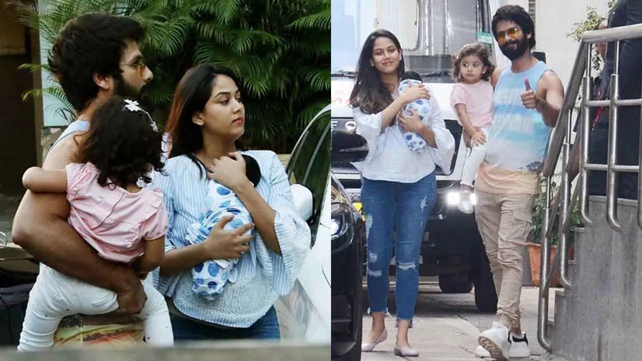 Shahid Kapoor and Mira Rajput bring Zain Kapoor home