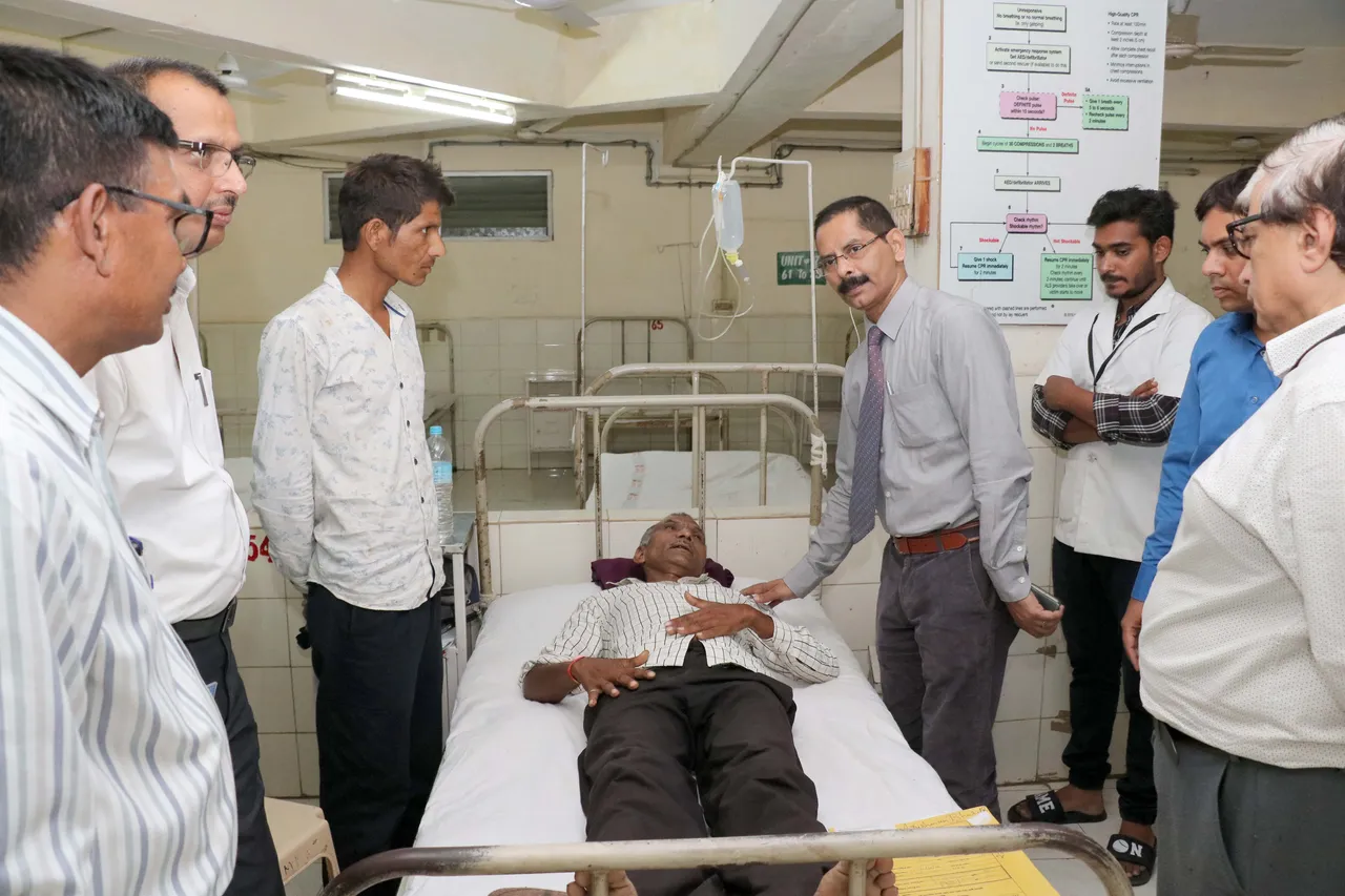 Ramesh Nahale from Savli first beneficiary from the district covered under Ayushman scheme