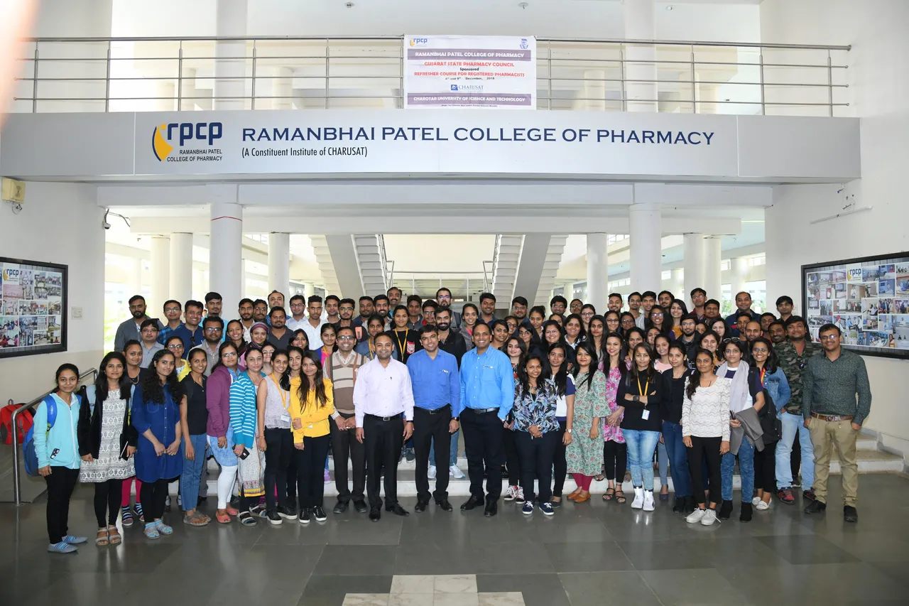 Two-day refresher course for registered pharmacists at Ramanbhai Patel College of Pharmacy, CHARUSAT