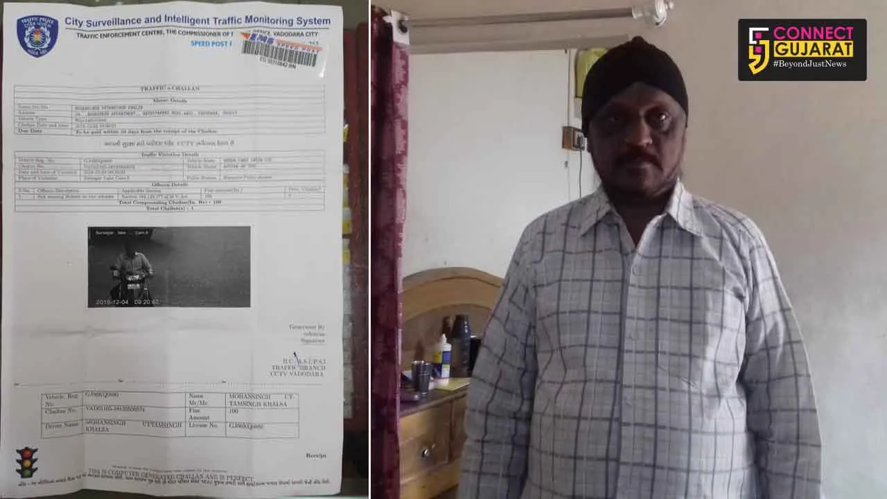 Sikh rider gets traffic e memo for not wearing helmet in Vadodara