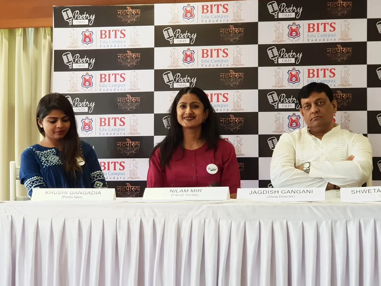 Male artists perform on stage to collect fund for betterment of underprivileged women in Vadodara