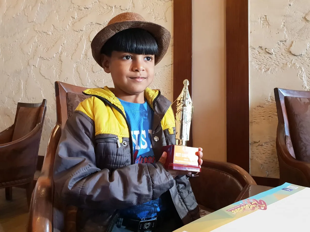 Seven year old runner from Maharashtra Saishwar Guntuk will complete century run in Vadodara Marathon