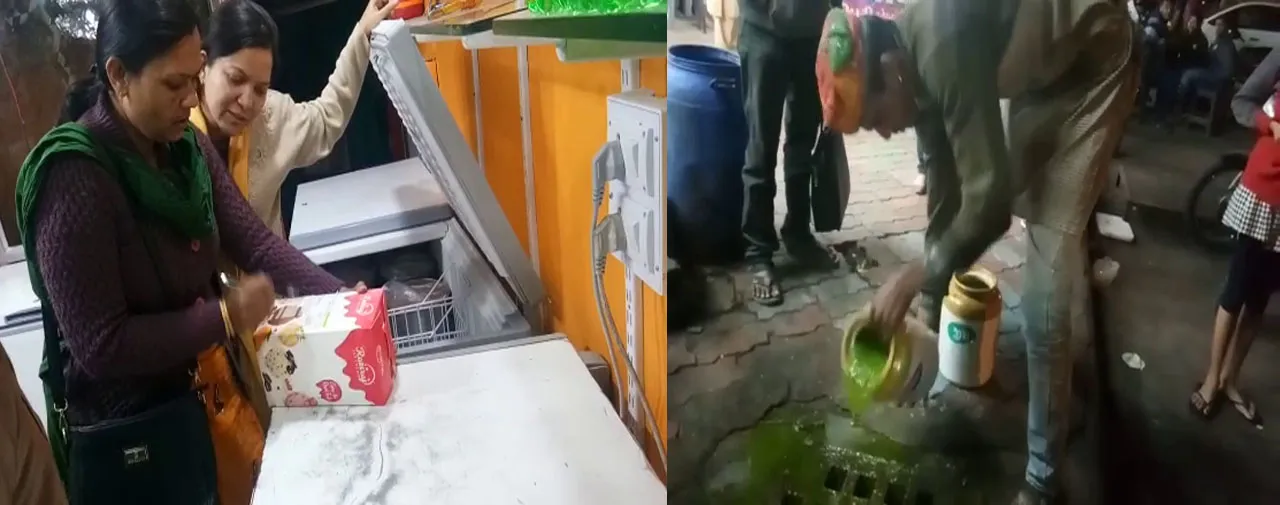 Vadodara health department teams conduct checking inside ratri bazaar