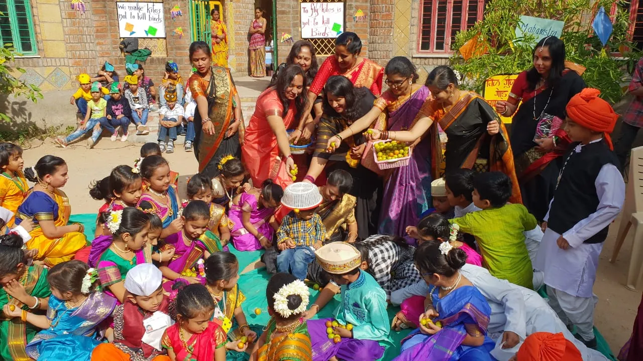 Prince Ashokraje Gaekwad School and Devyani Raje Gaekwad school celebrates Makarsankranti with great enthusiasm