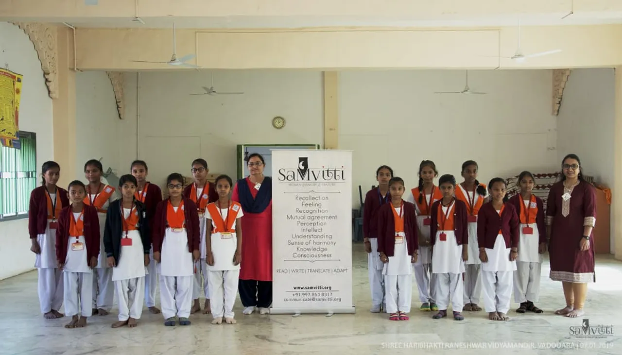 Childhood stories of Gandhiji motivate the girls of Shree Haribhakti Raneshwar Vidyamandir in Vadodara