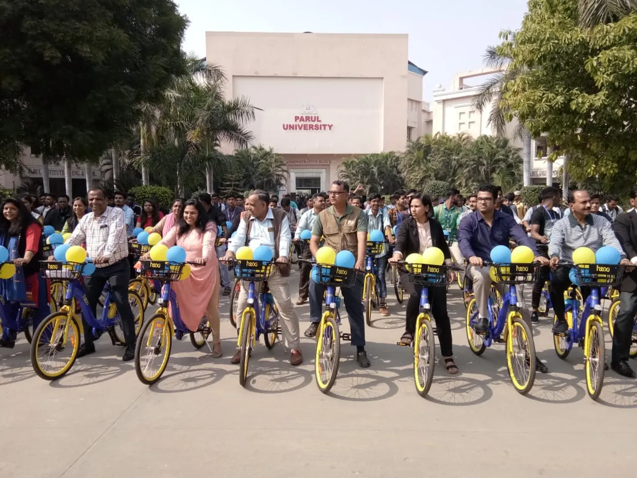 Parul University launched its own campus cycling system