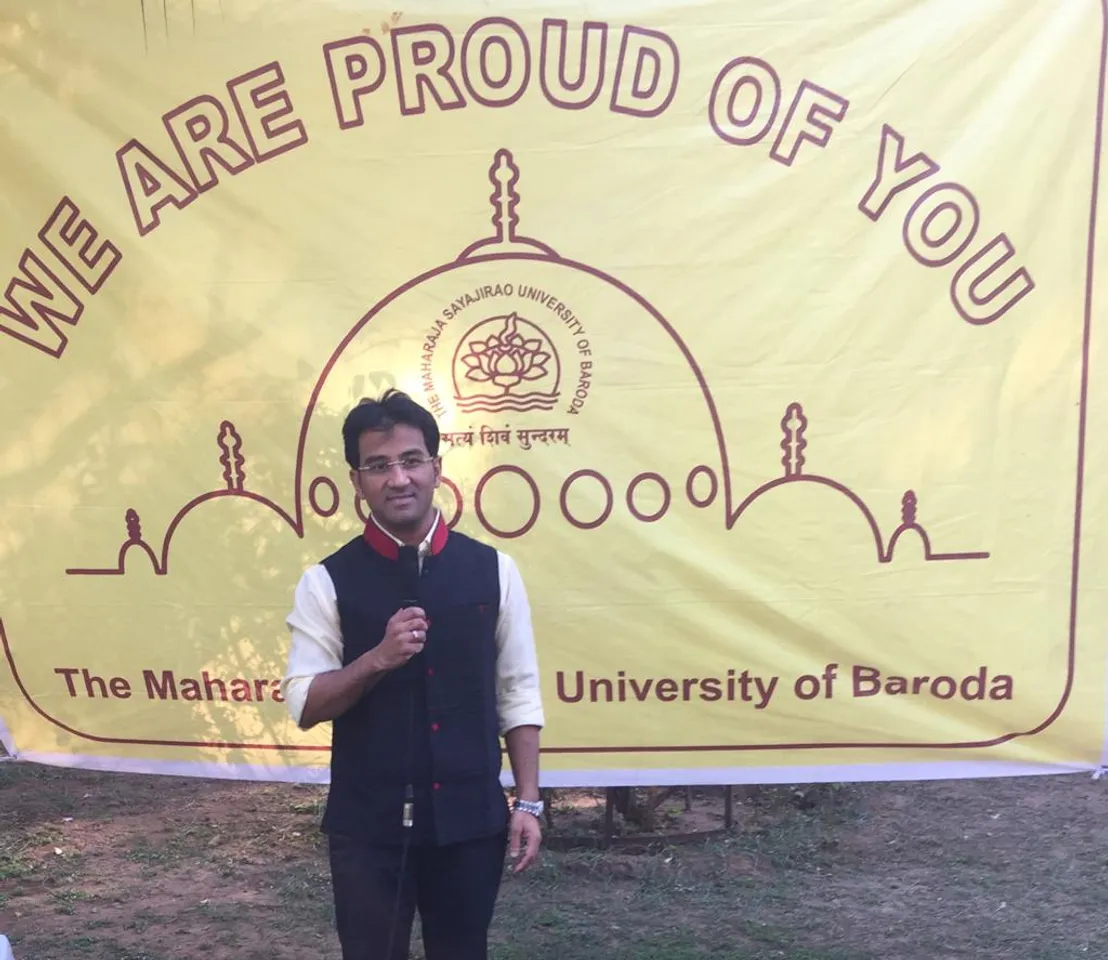 Perfect marriage gift for MBA student Pranav Shah receiving the gold medal in 67th Annual Convocation