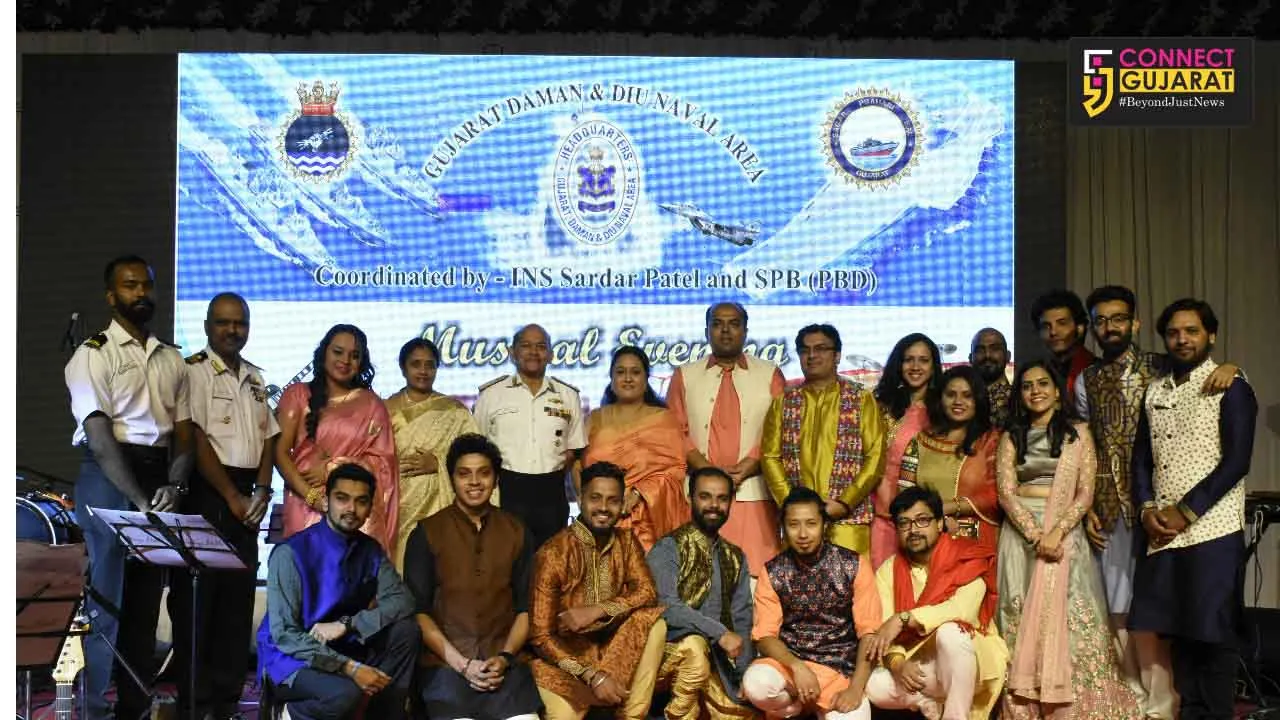 GUJARAT NAVAL AREA ORGANISES MUSICAL EVENING ‘EKAM SATT – MISSION FOR NATION