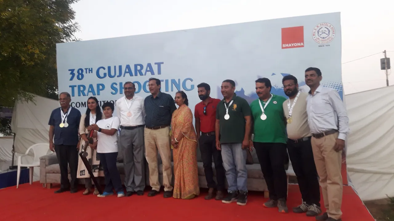 Savli Taluka Rifle Association shines at the 38th Gujarat Trap Shooting Competition