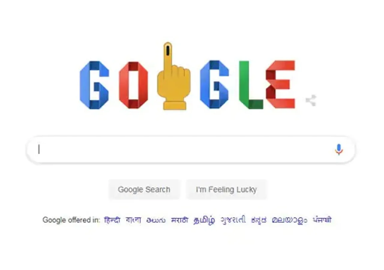 Google release doodle on the first phase of Loksabha polling  