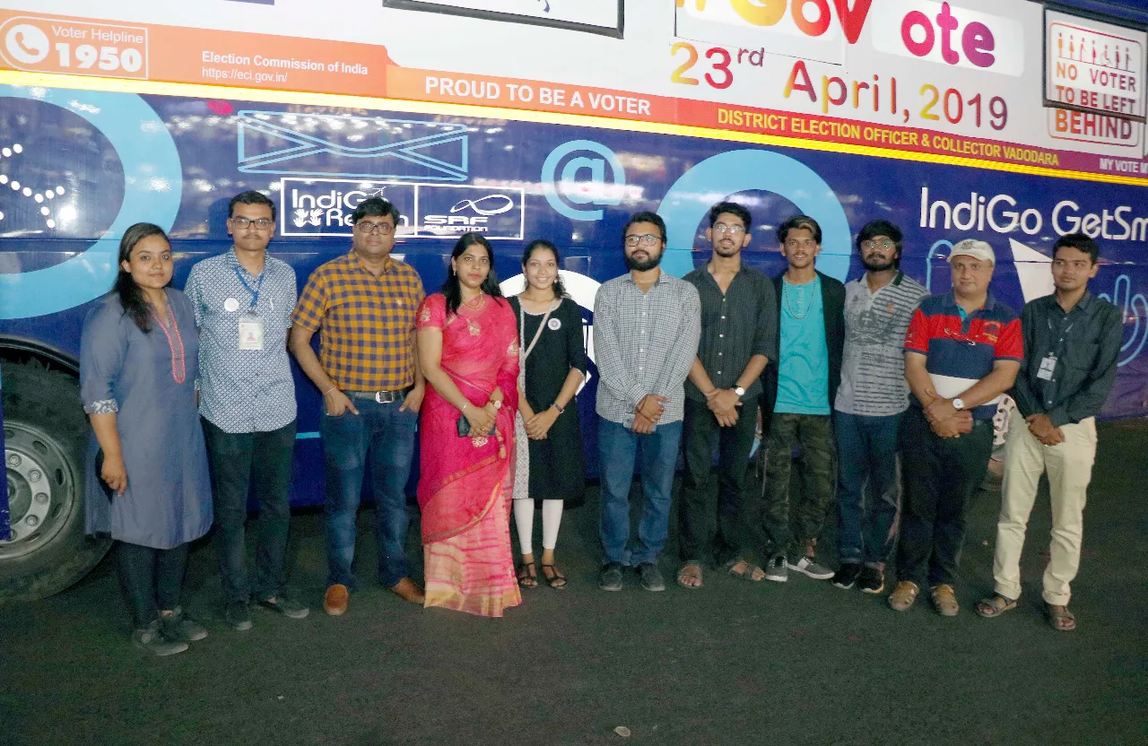 Voting awareness van flagged off in Vadodara