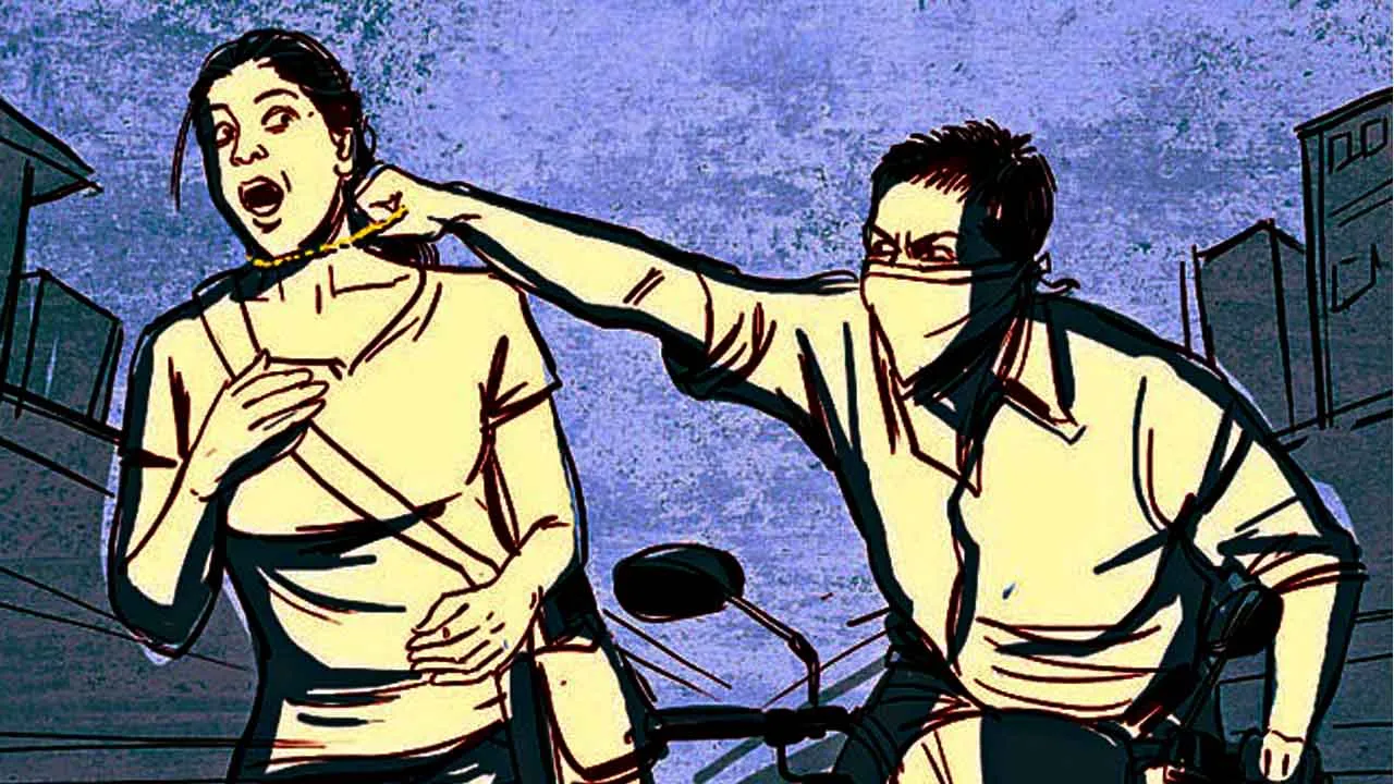 Unknown bike riders snatched gold chains from two women in Vadodara