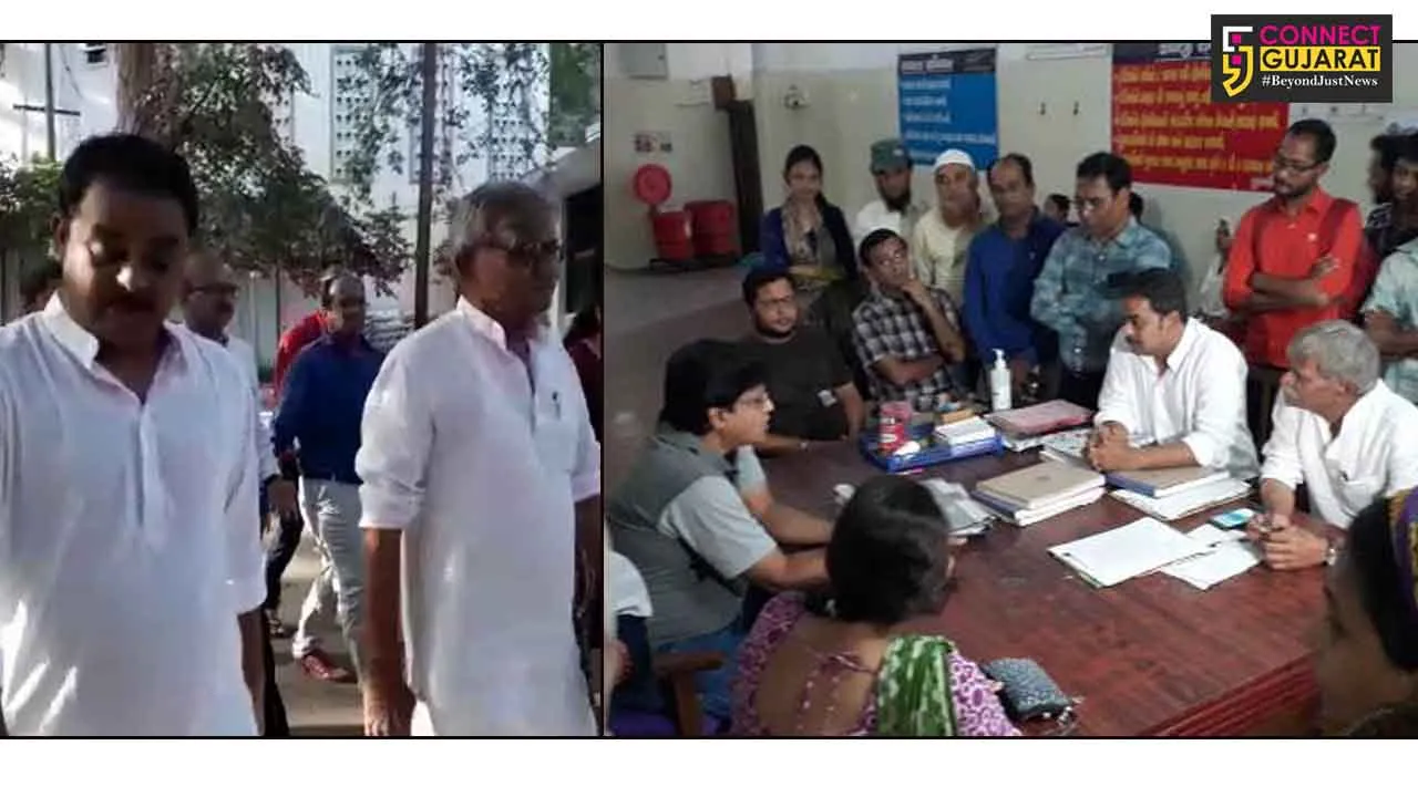 Vadodara Congress visits the contagious diseases hospital in Karelibaug