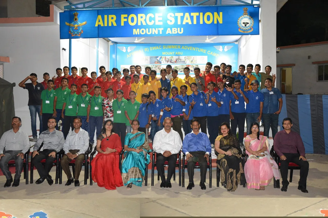 Culmination of SWAC Summer Adventure camp for Boys at Air Force Station Mount Abu