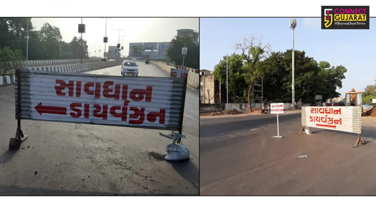 Contractor negligence in Vadodara put drivers in delima