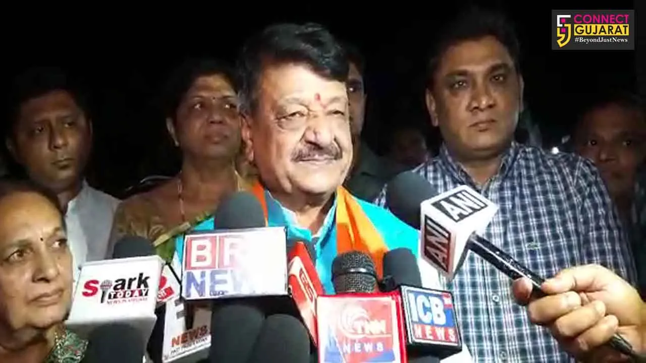 Senior BJP leader Kailash Vijayvargiya in Vadodara for a religious Programme