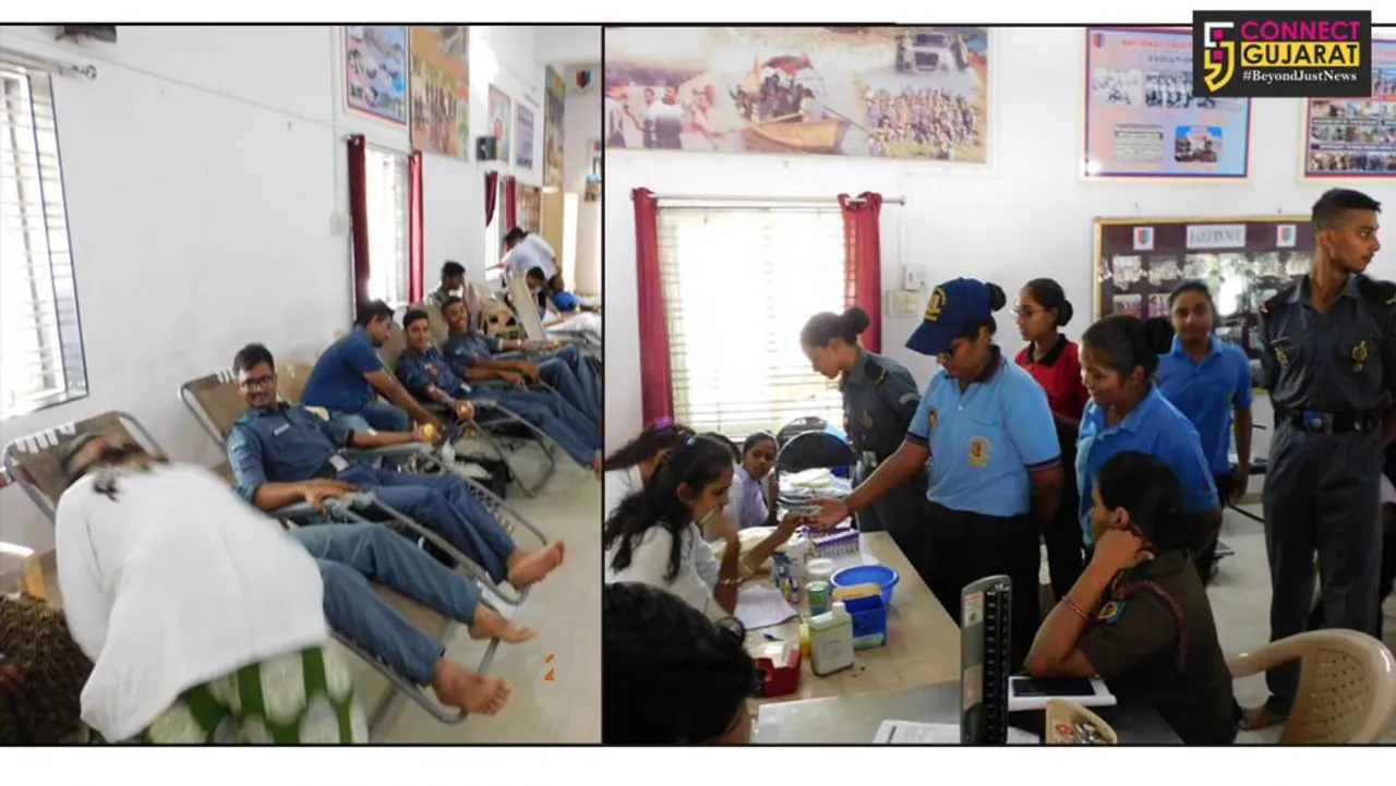 NCC GROUP HQ AHMEDABAD ORGANISED BLOOD DONATION CAMP