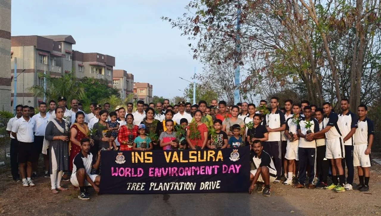INS VALSURA celebrates WORLD ENVIRONMENT DAY