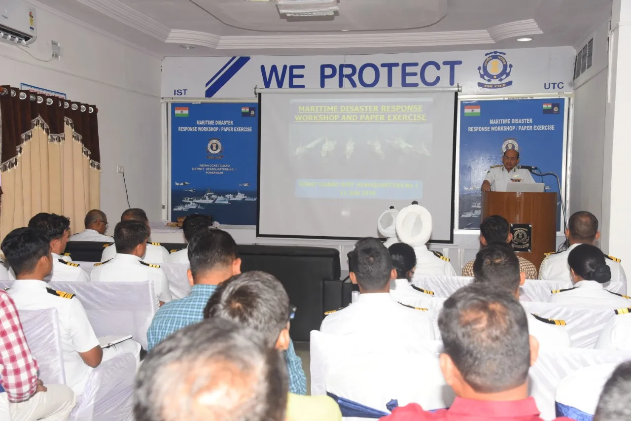 GUJARAT NAVAL AREA PREPARED TO TAKE ON TROPICAL CYCLONE 'VAYU'