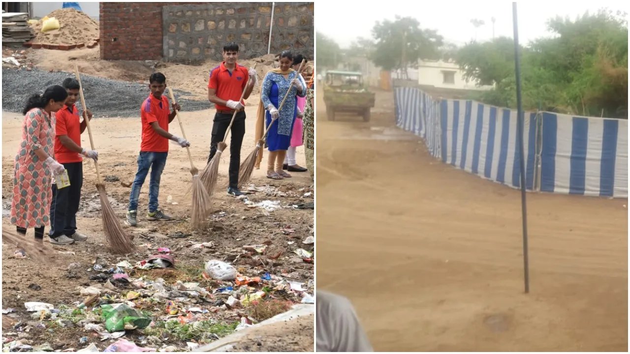 Swachch Bharat Abhiyan and Health Camp at Lekawada Gandhinagar