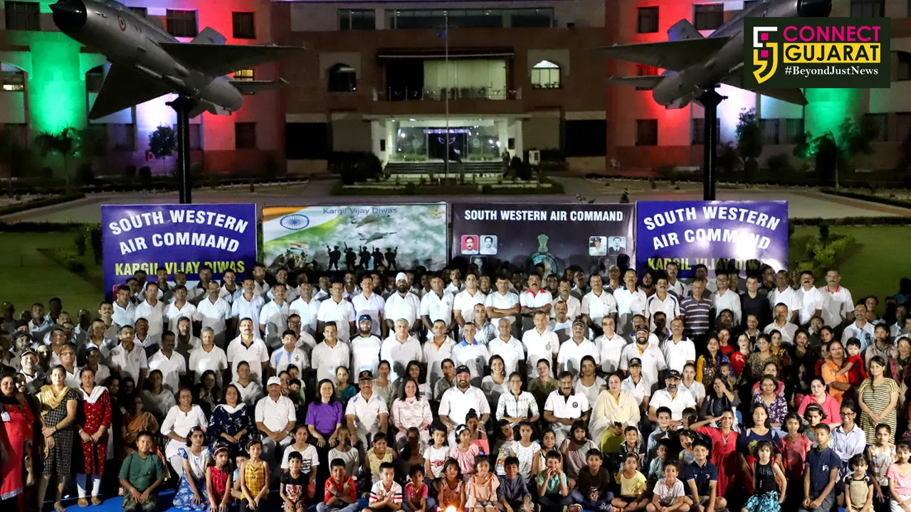 SOUTH WESTERN AIR COMMAND CELEBRATES 20TH ANNIVERSARY OF KARGIL VIJAY DIWAS AT VAYU SHAKTI NAGAR AIR FORCE GANDHINAGAR