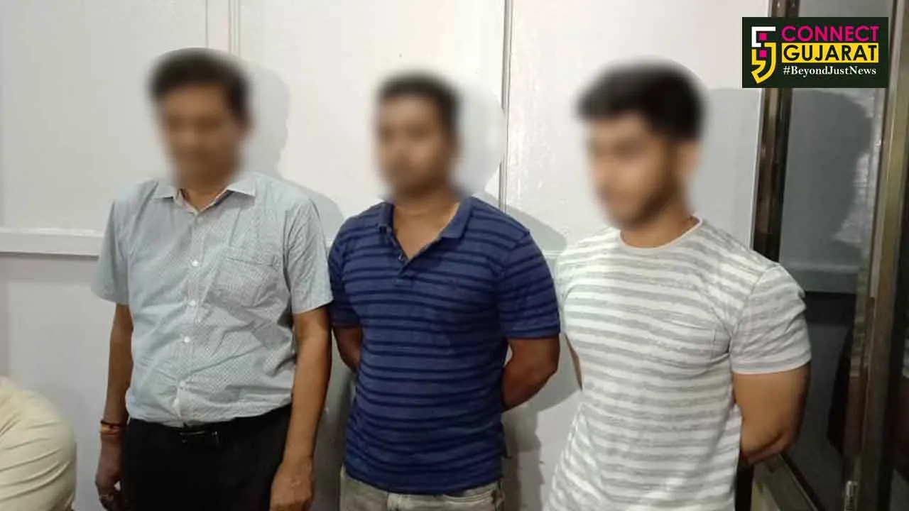 Vadodara local crime branch arrested three including a builder son for framing the son business partner