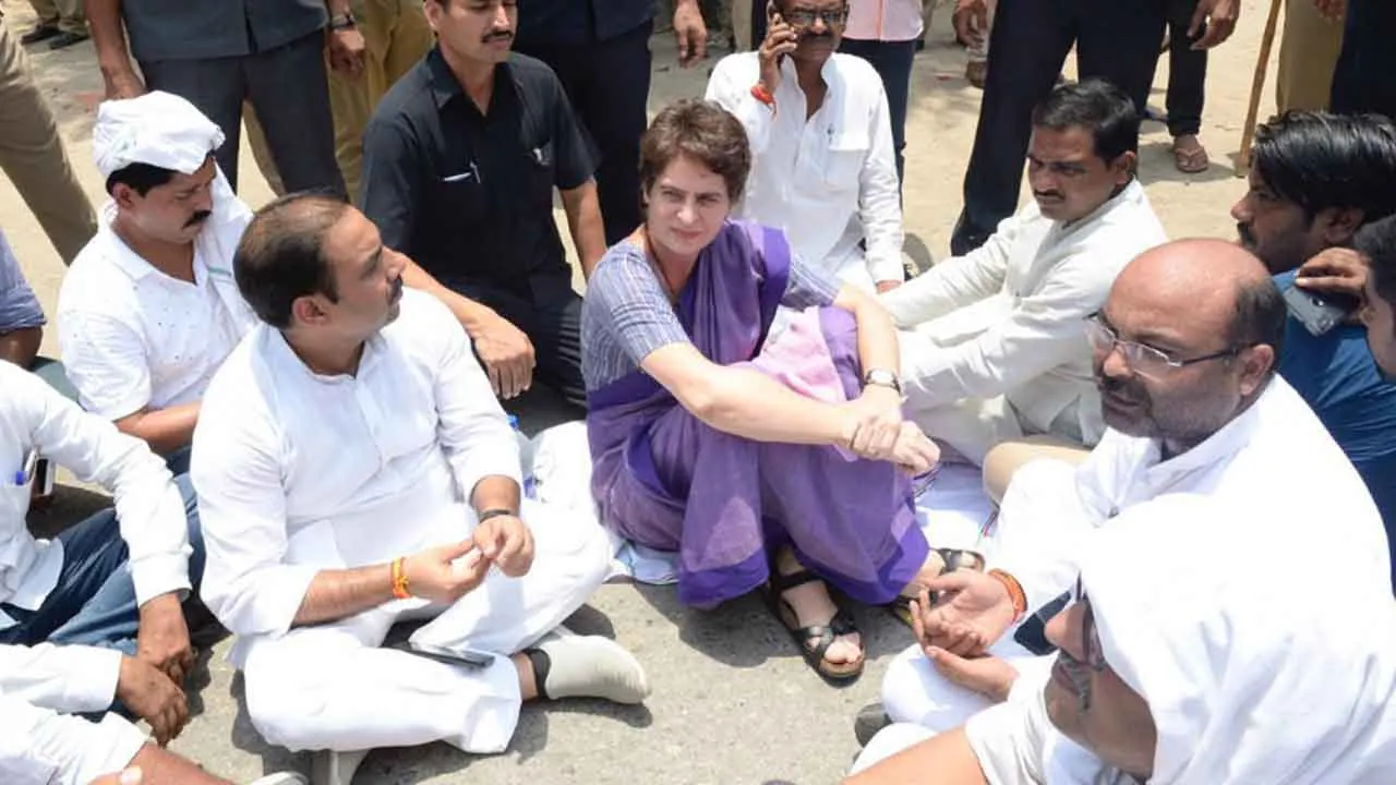 Chhattisgarh: Priyanka Gandhi Vadra detained in Narayanpur by Police  