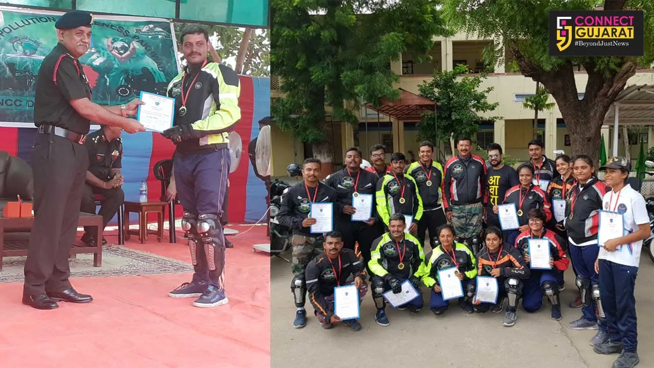 NCC organised ‘Save The Earth’ motorcycle rally culminated at Ahmedabad