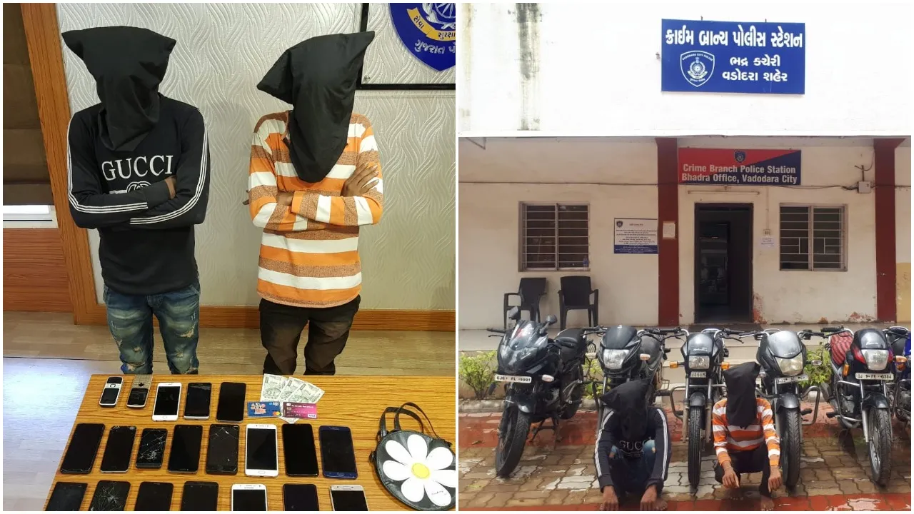 Vadodara crime branch arrested two notorious criminal for kicked the female members of Hindu Jagaran Manch