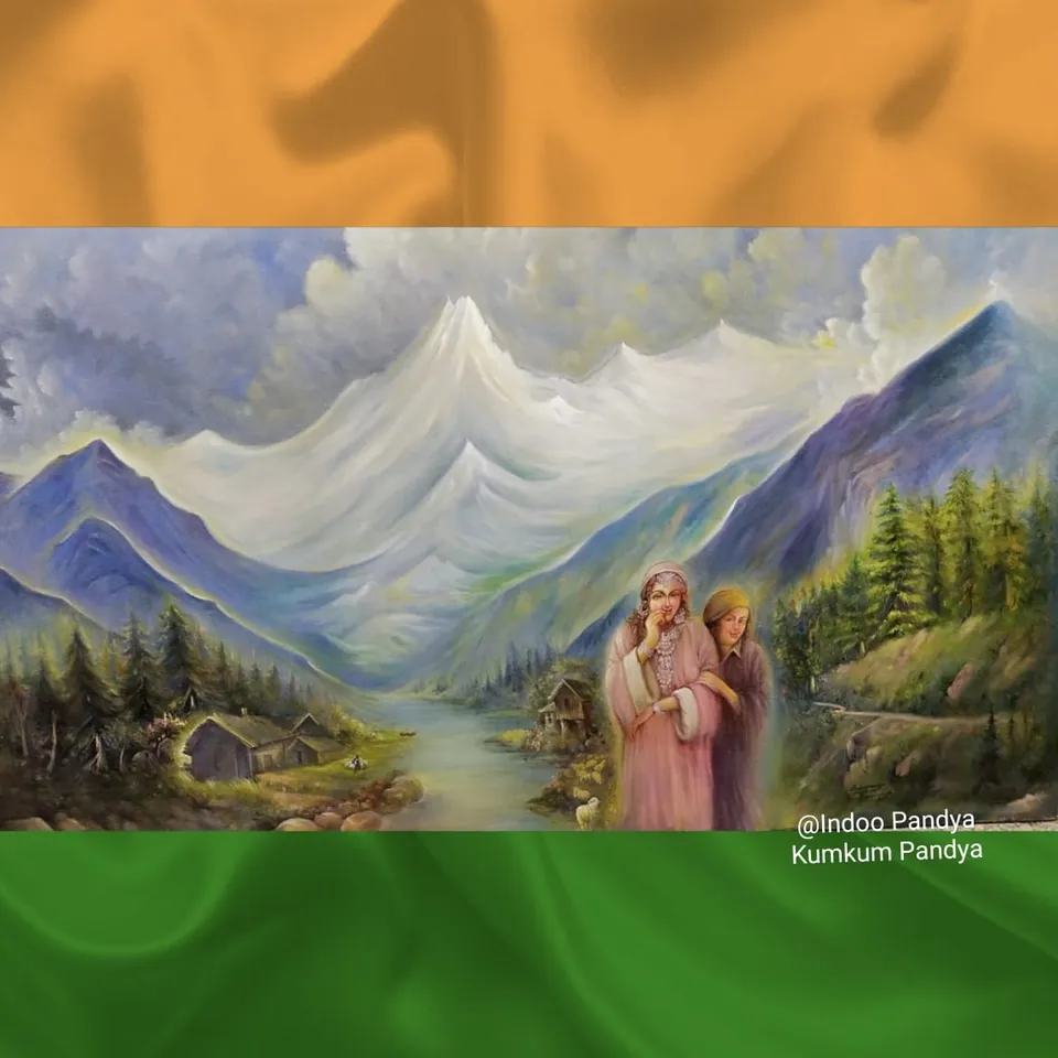 Artist Mother daughter celebrate the government move of removing Article 370