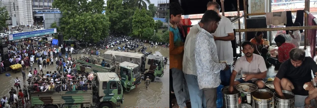 Due to heavy rains at Vadodara, total 69 trains cancelled