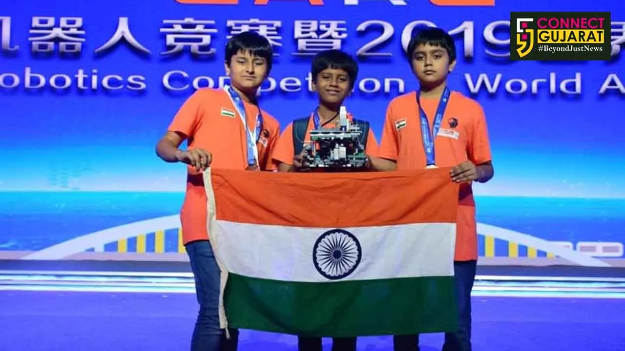12Yr Olds of Navrachana school Vadodara make India proud at China