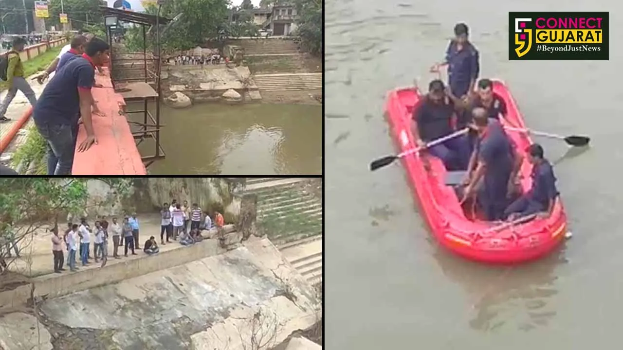 Paper distributor jumped inside Vishwamitri river near Kalaghoda