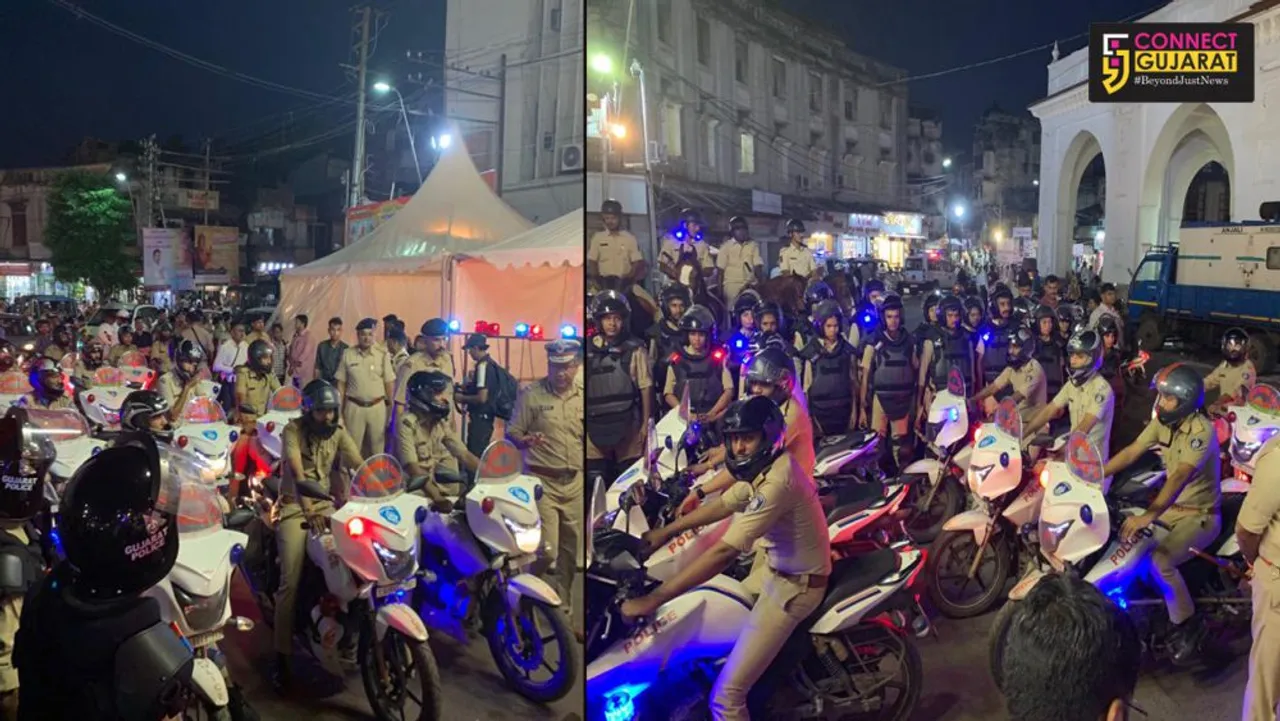 Vadodara police ready for the final day visarjan of Ganeshotsav