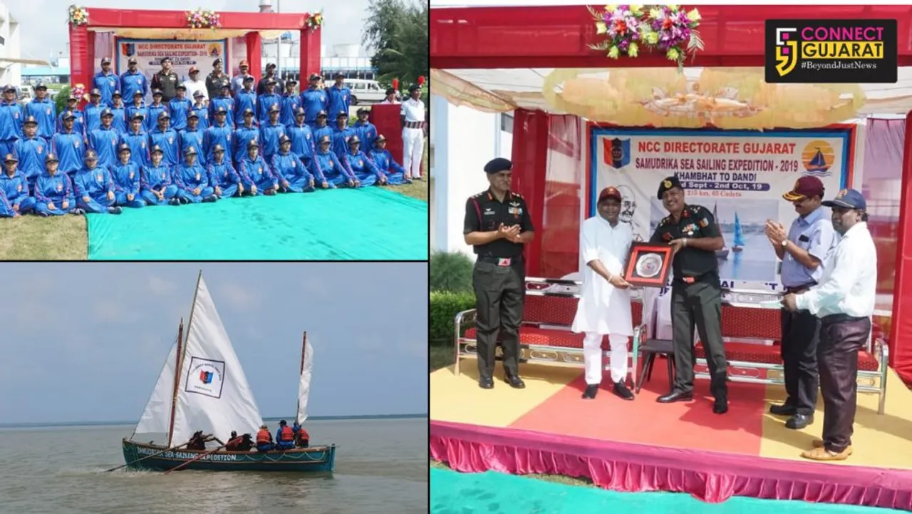 Samudrika’ NCC Sea sailing expedition flagged off from Khambhat
