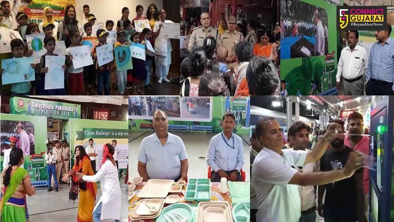 WR organizes exhibition on Swacchta Pakhwada at Ahmedabad railway station