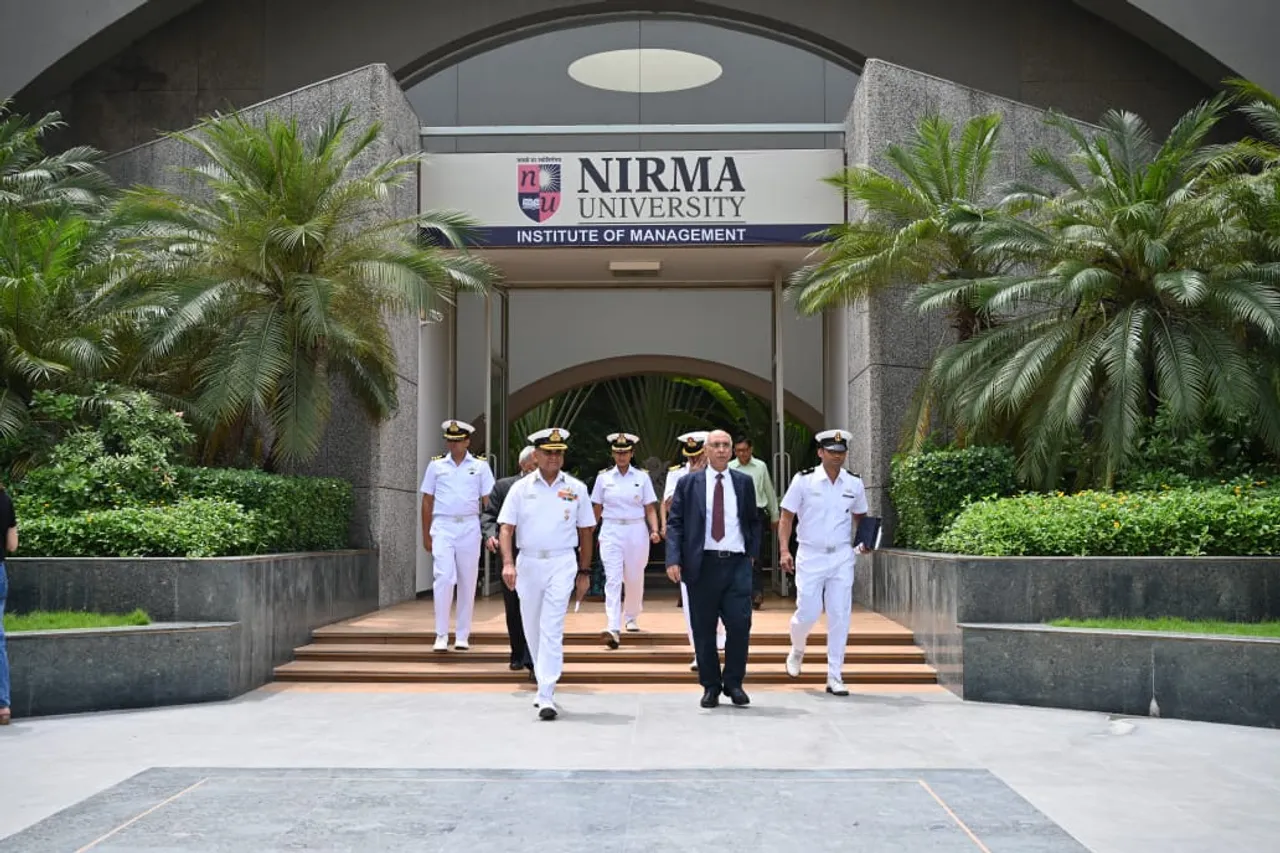MoU between INS Valsura and Nirma University