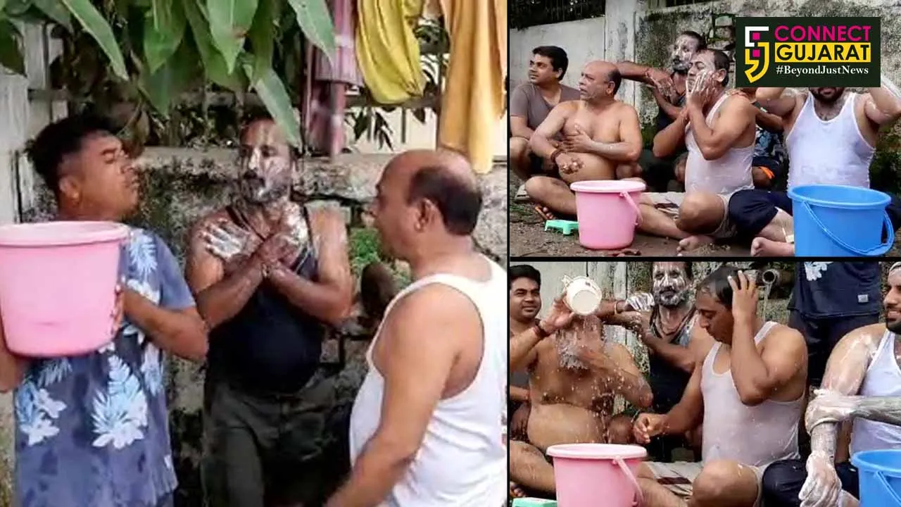 Congress councillor and locals bath in open to protest against VMSS