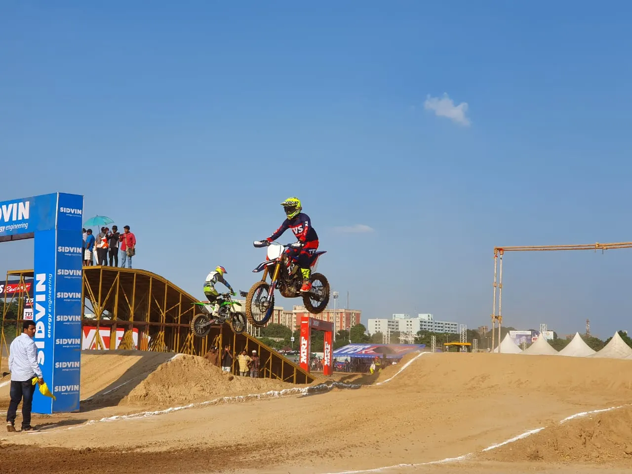 Riders practice in Vadodara ahead of MRF supercross championship