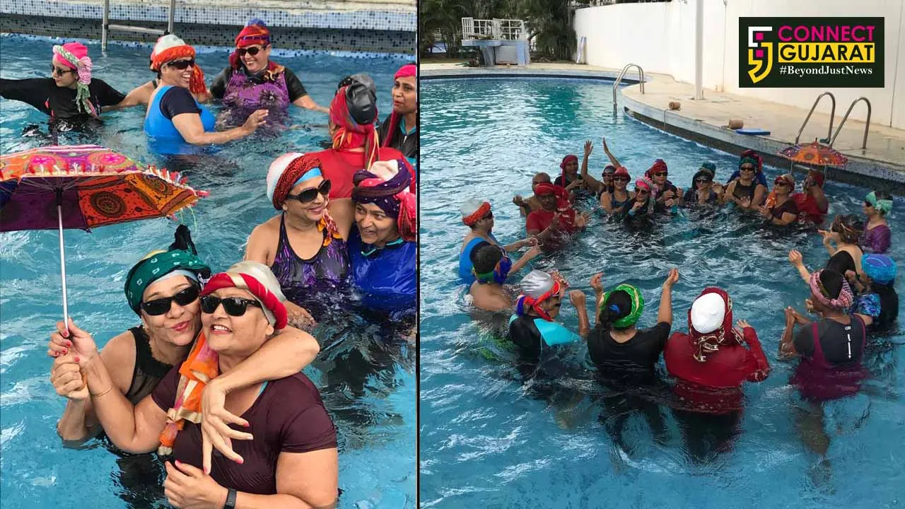 Swimming pool garba getting popular in Vadodara