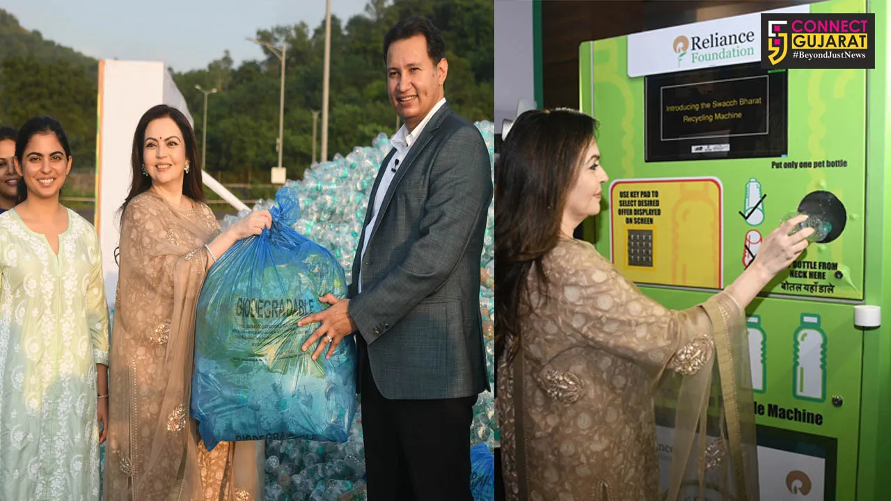 Reliance employees give new life to waste plastic bottles