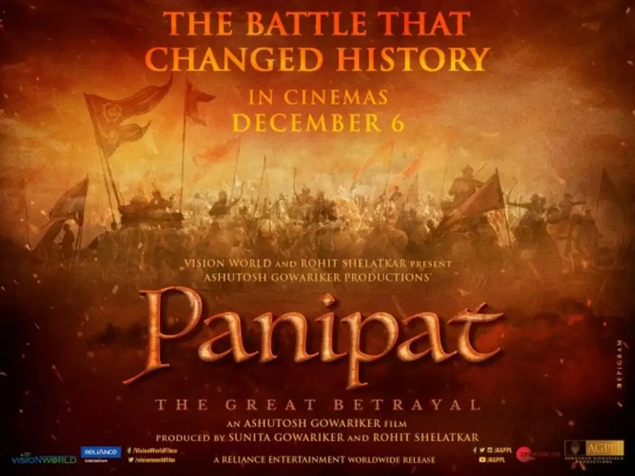 Ashutosh Gowariker’s period drama ‘Panipat’ first poster is out